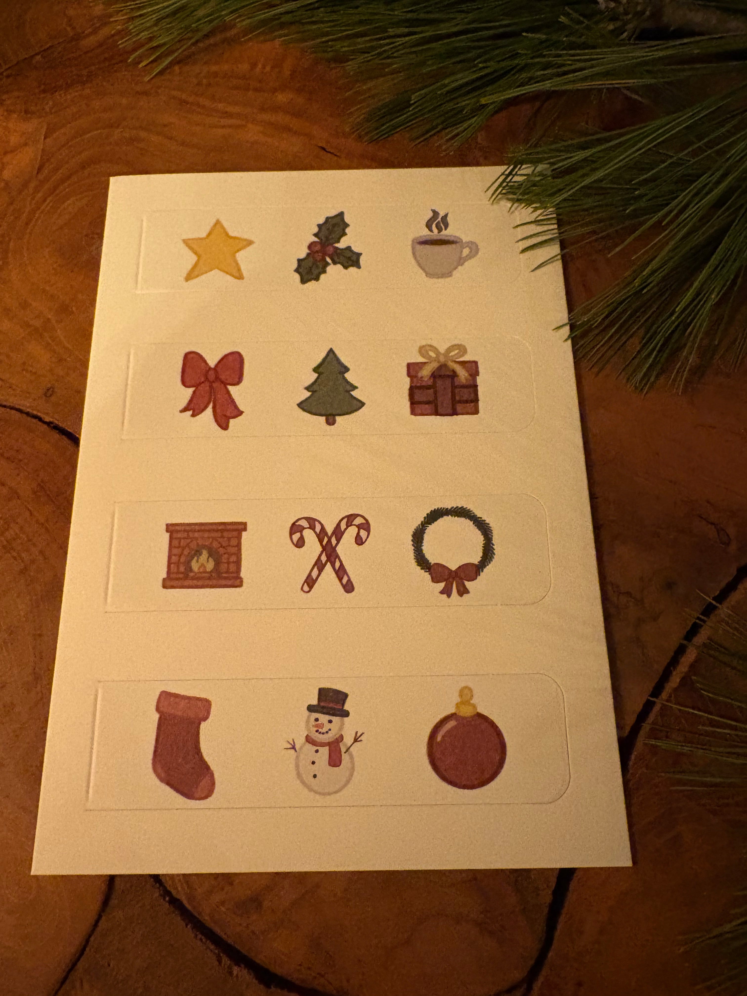 Pull Tab Christmas Card