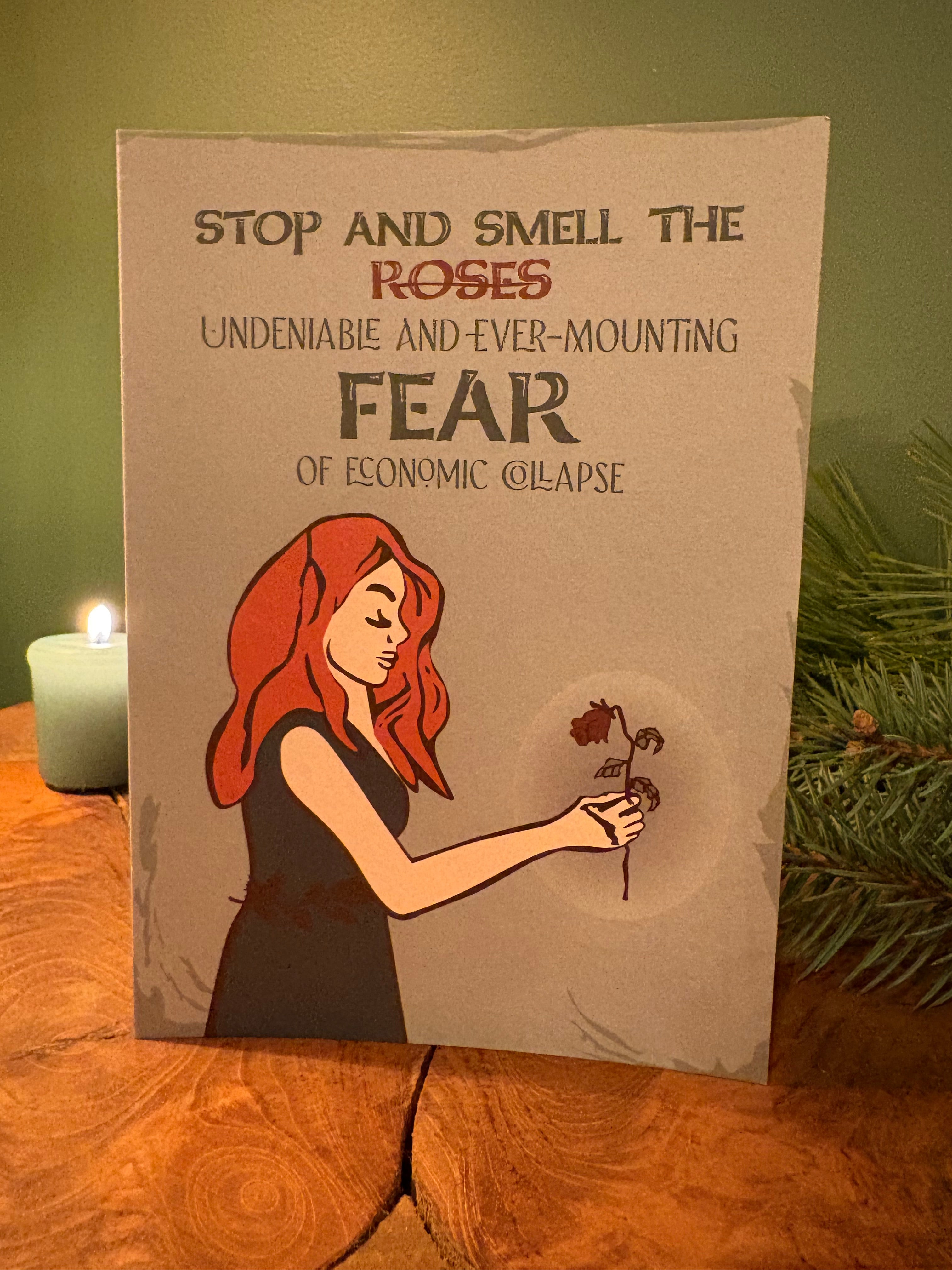 Stop & Smell the Roses Greeting Card