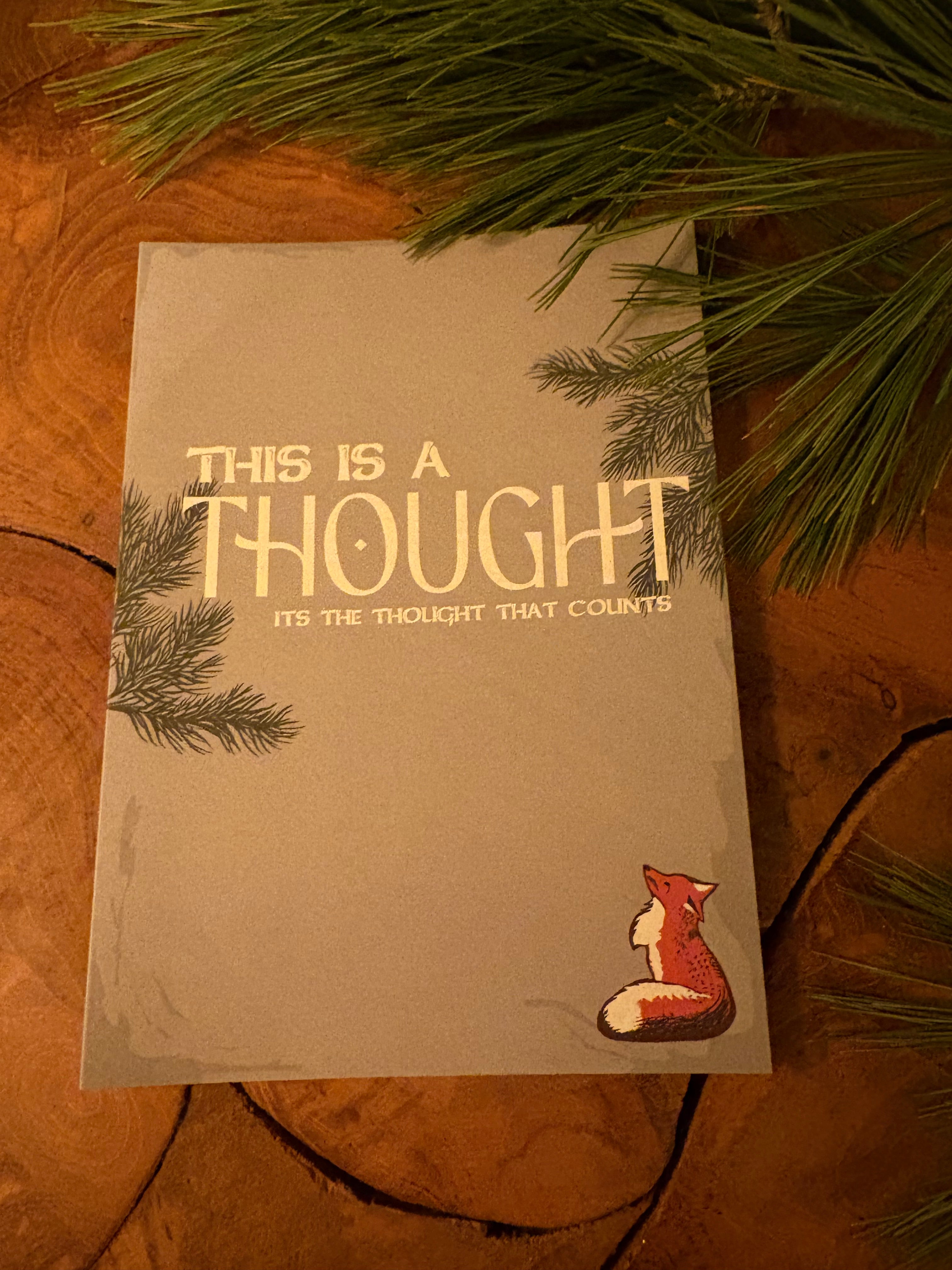 This is a Thought Greeting Card