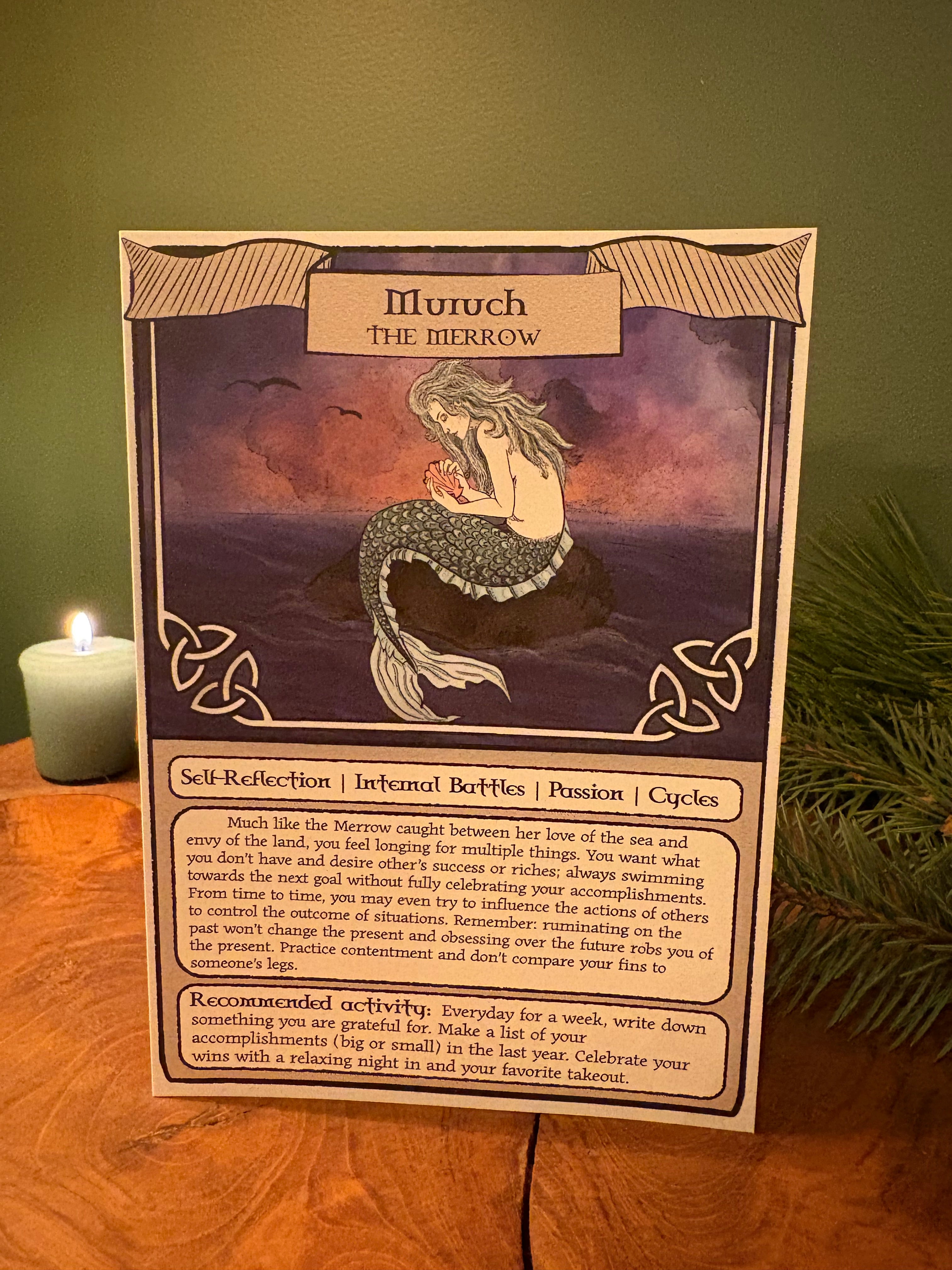 Celtic Tarot Greeting Card: The Merrow