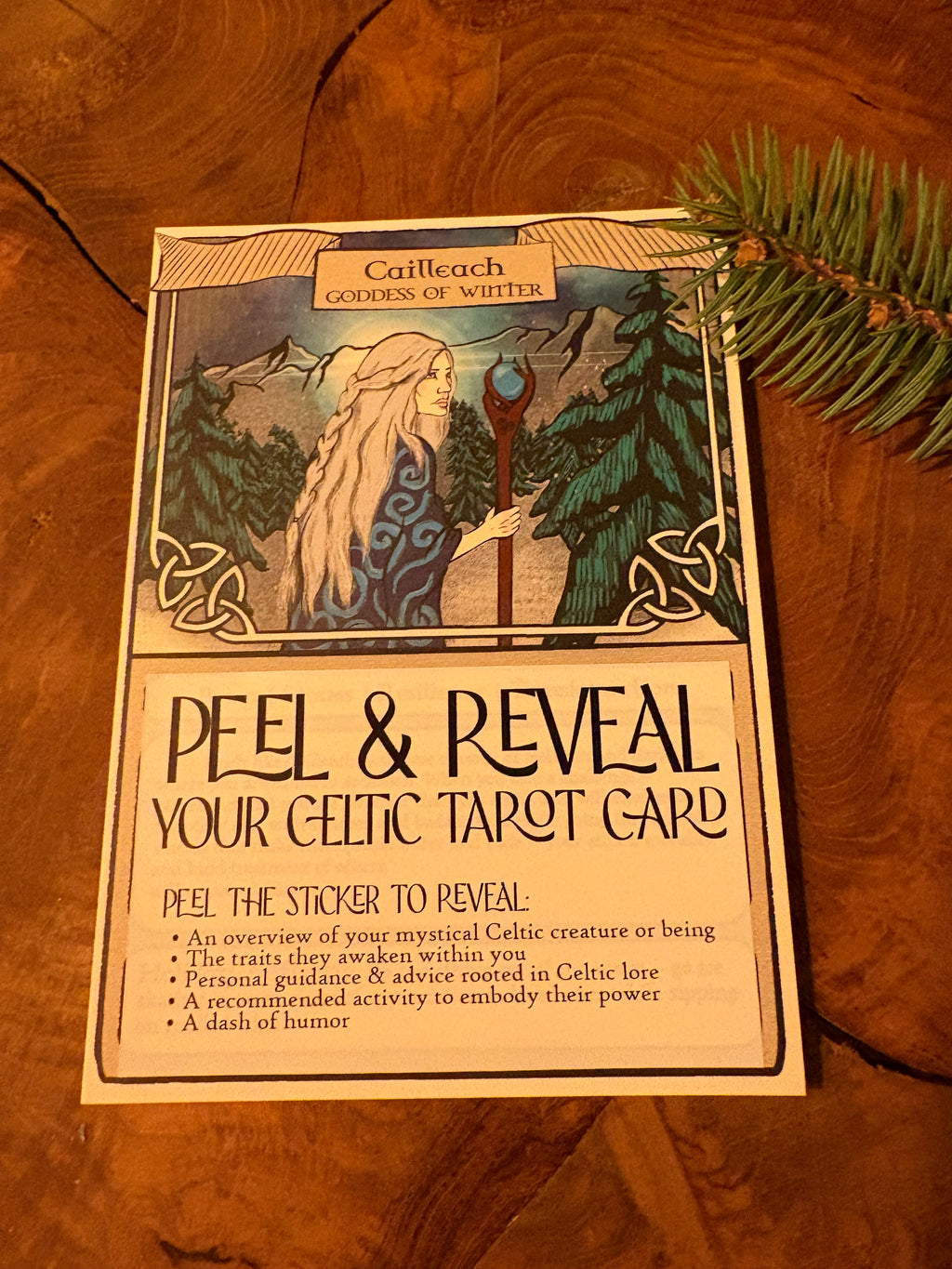 Celtic Christmas Tarot Card: The Goddess of Winter