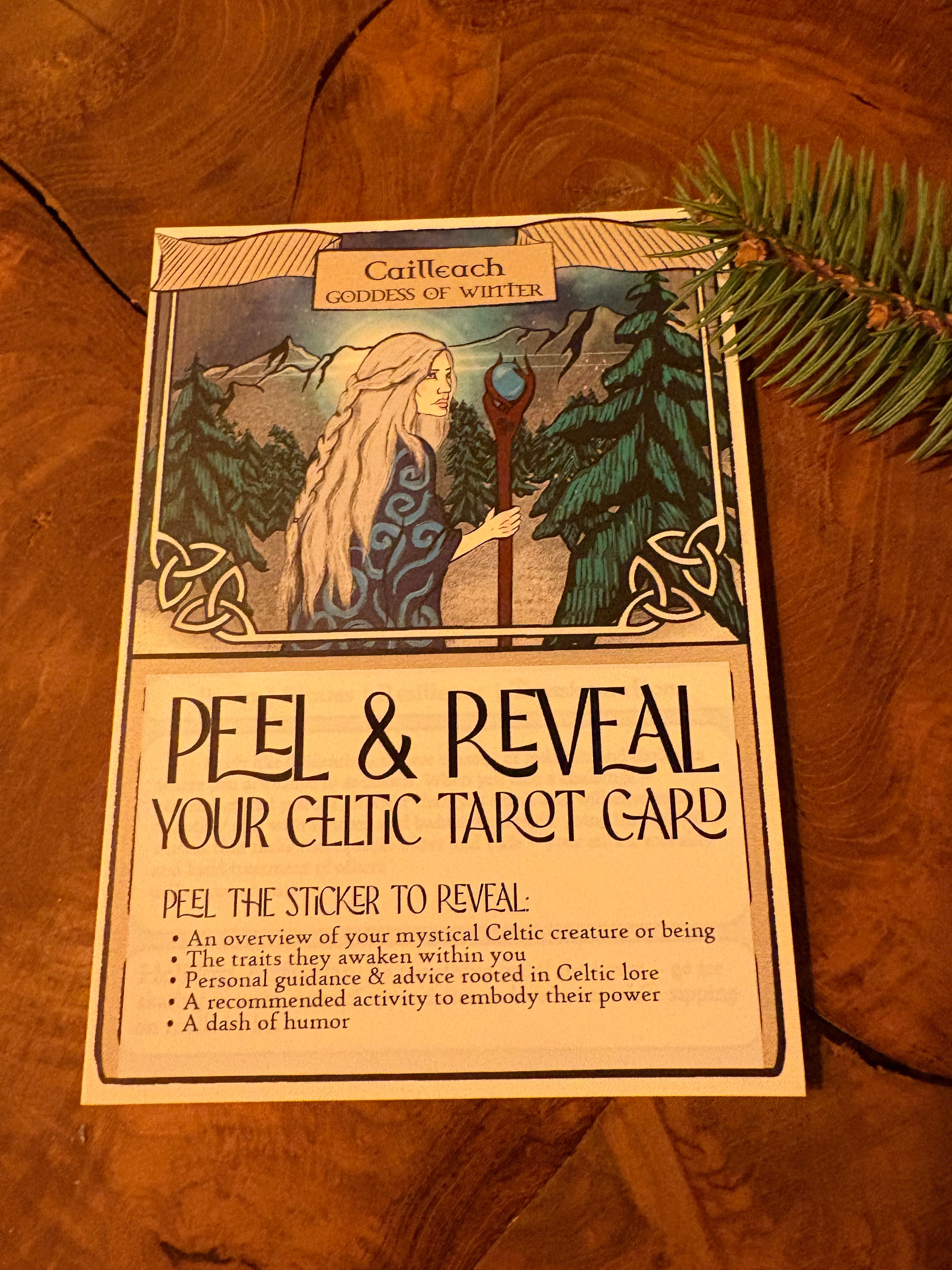 Celtic Christmas Tarot Card: The Goddess of Winter