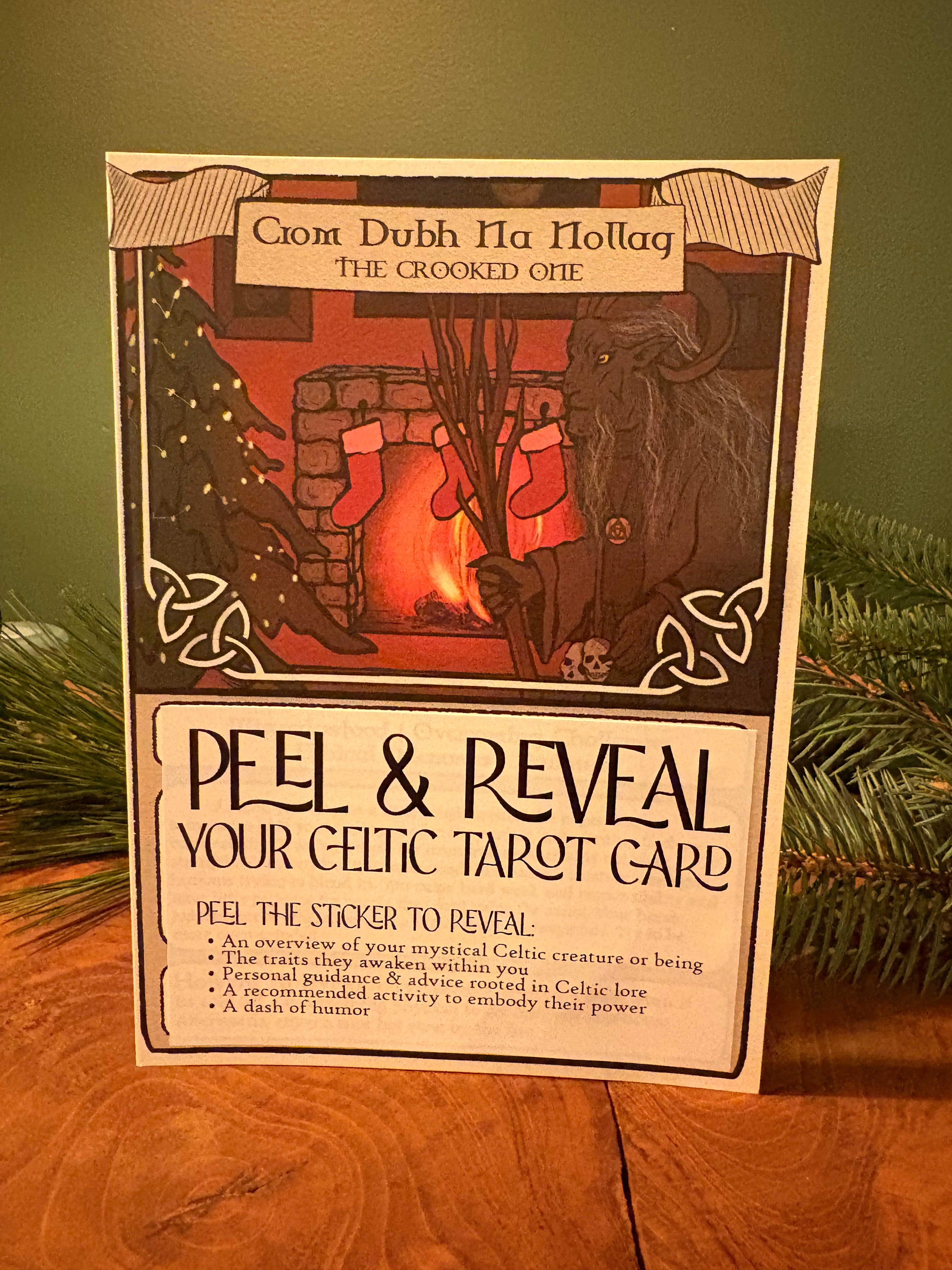 Celtic Christmas Tarot Card: The Crooked One