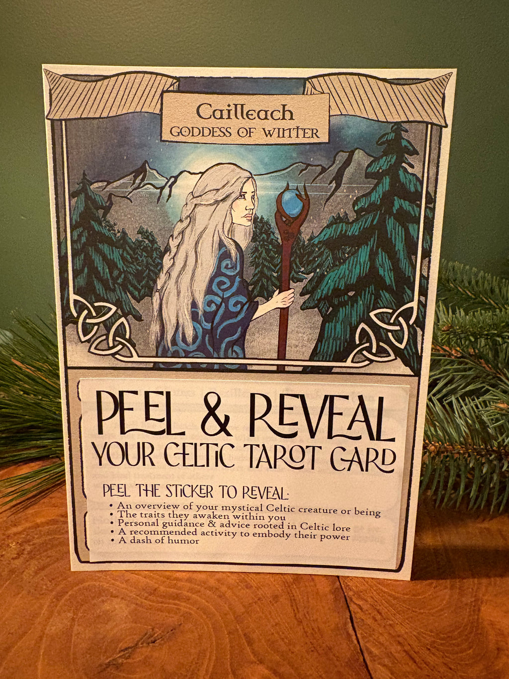 Celtic Christmas Tarot Card: The Goddess of Winter