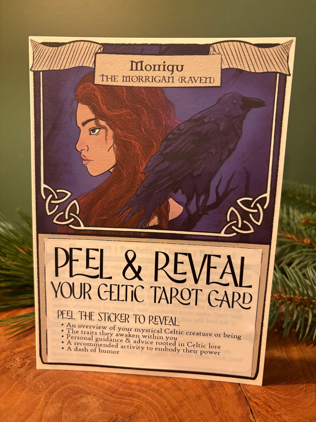 Celtic Tarot Greeting Card: The Raven