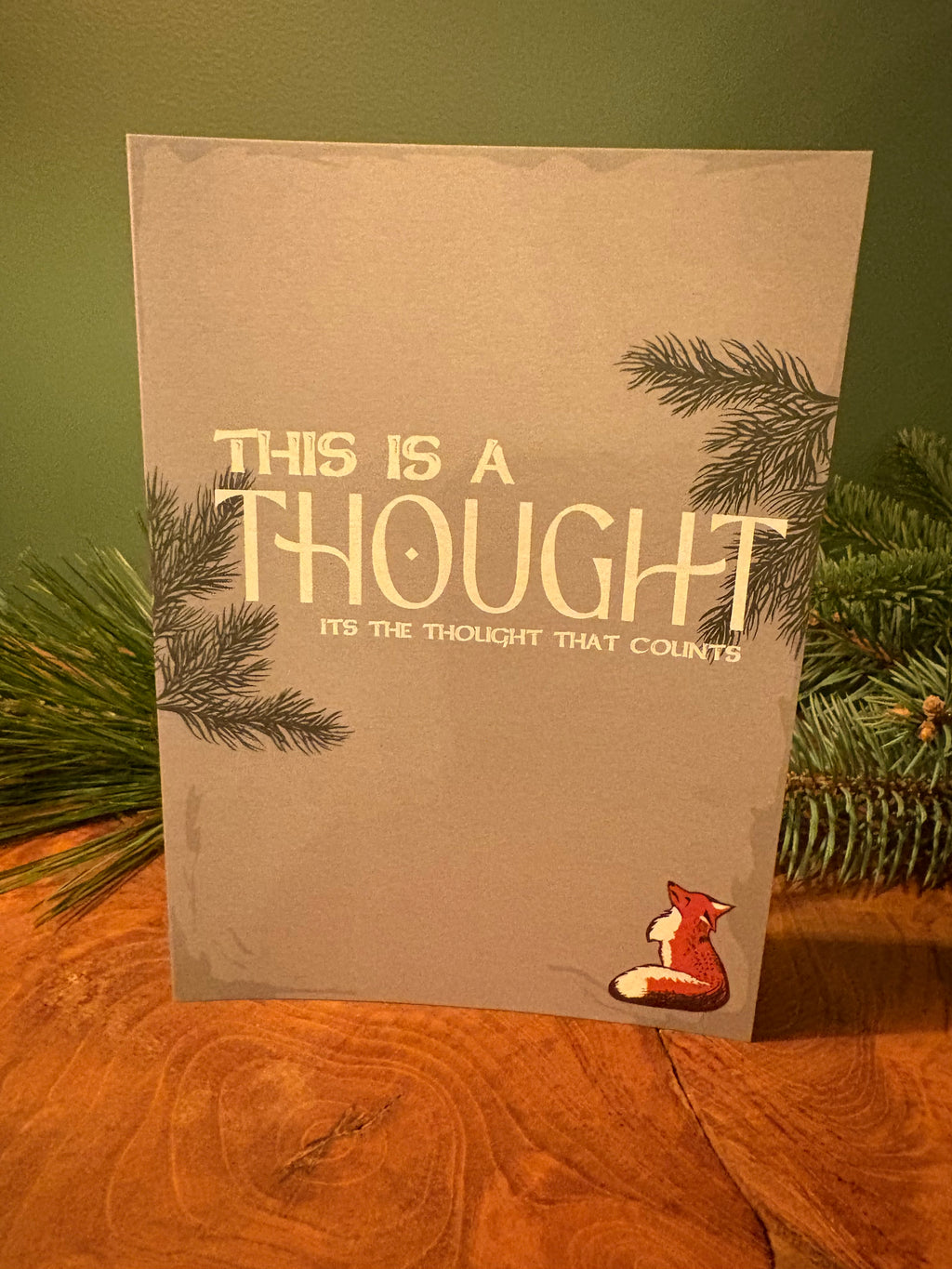 This is a Thought Greeting Card