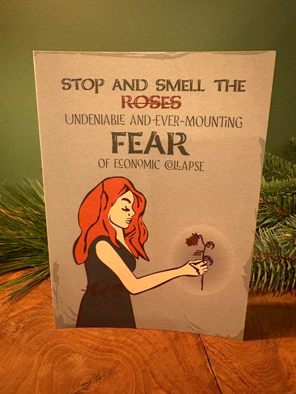 Stop & Smell the Roses Greeting Card