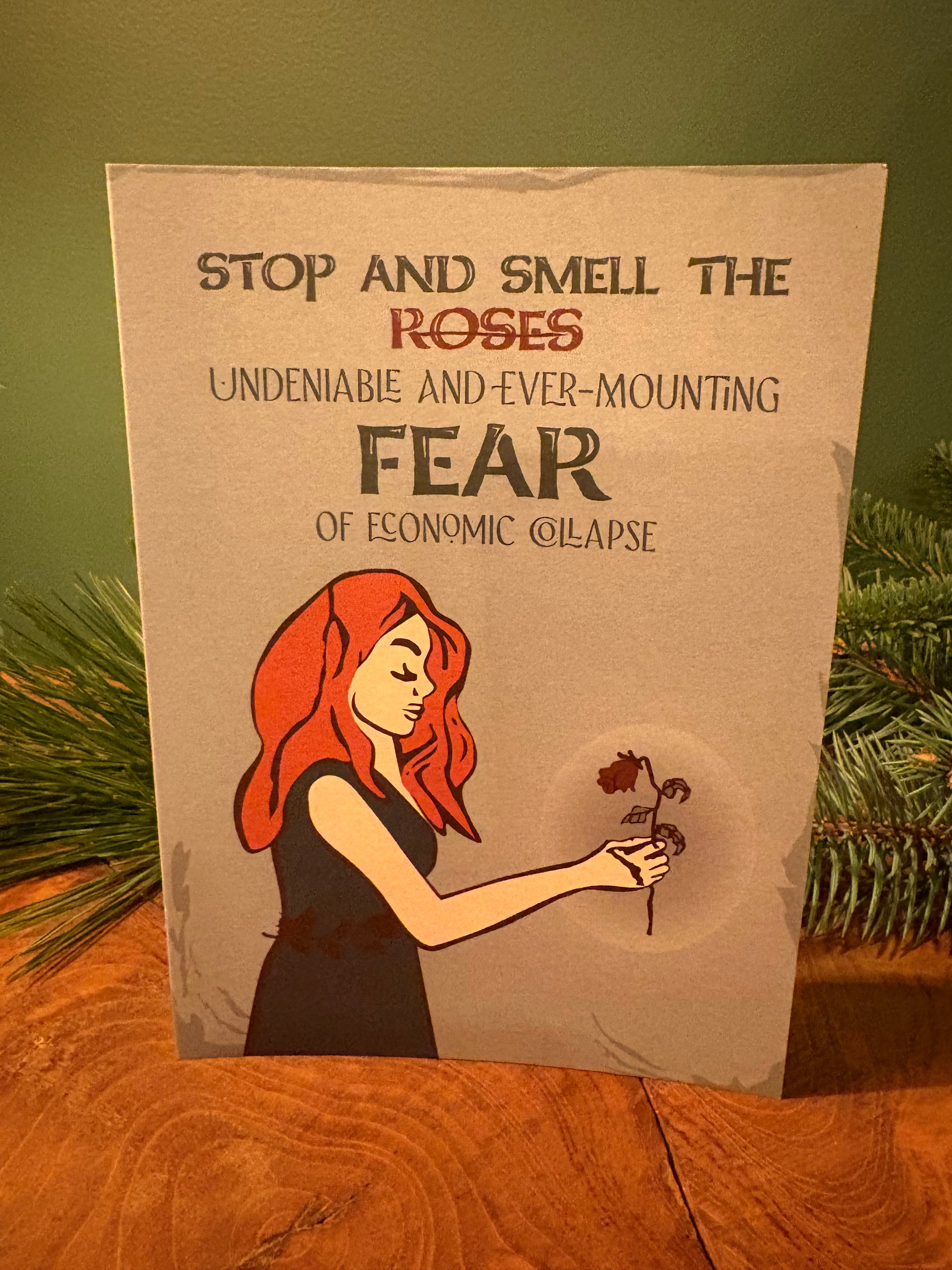 Stop & Smell the Roses Greeting Card