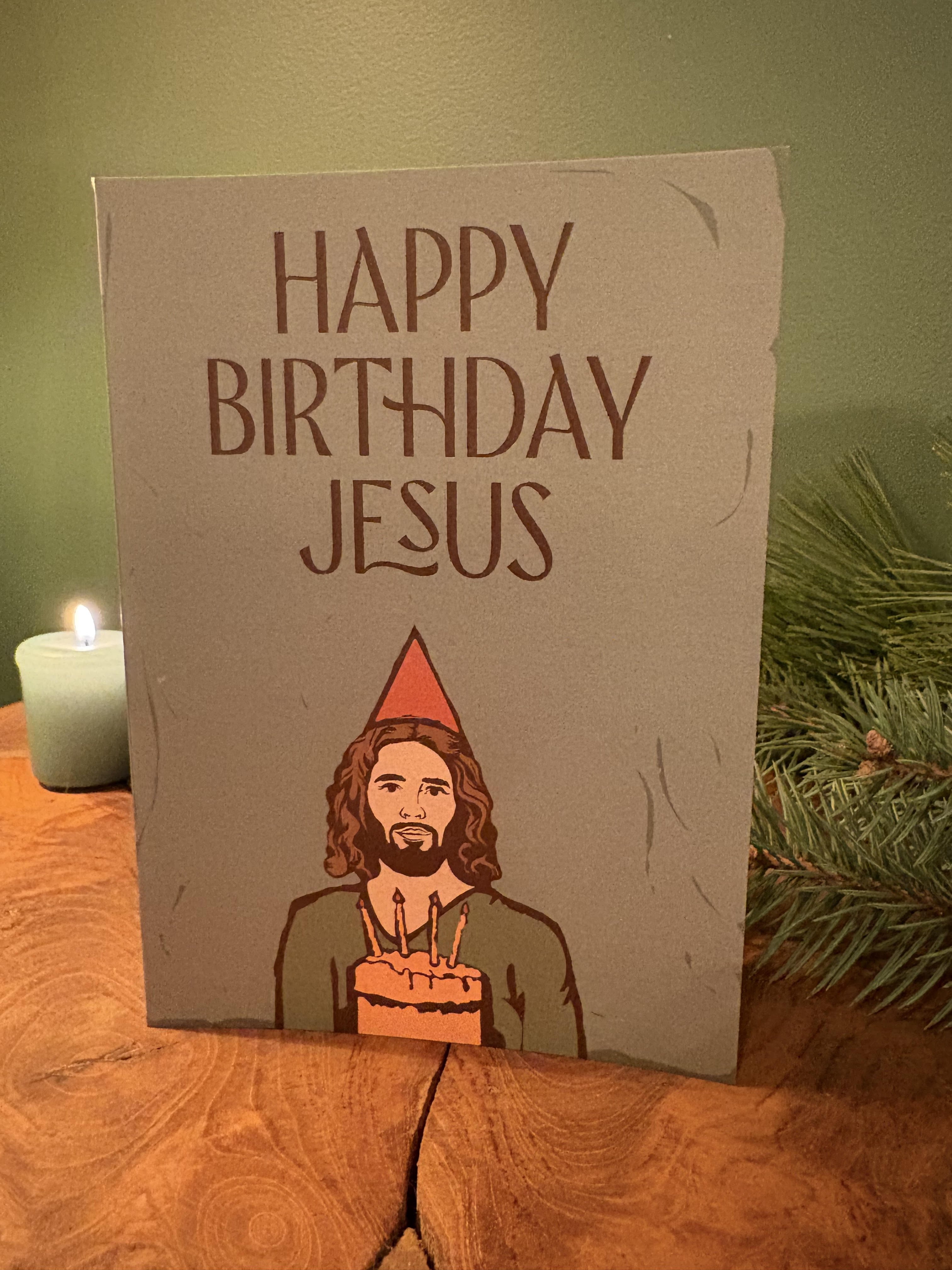 Happy Birthday Jesus Christmas Card